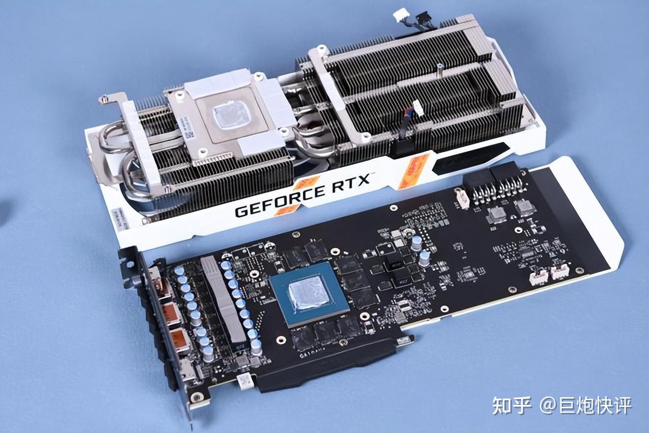 七彩虹igame geforce rtx 3060 ti ultra w oc g6x顯卡使用近乎純白的