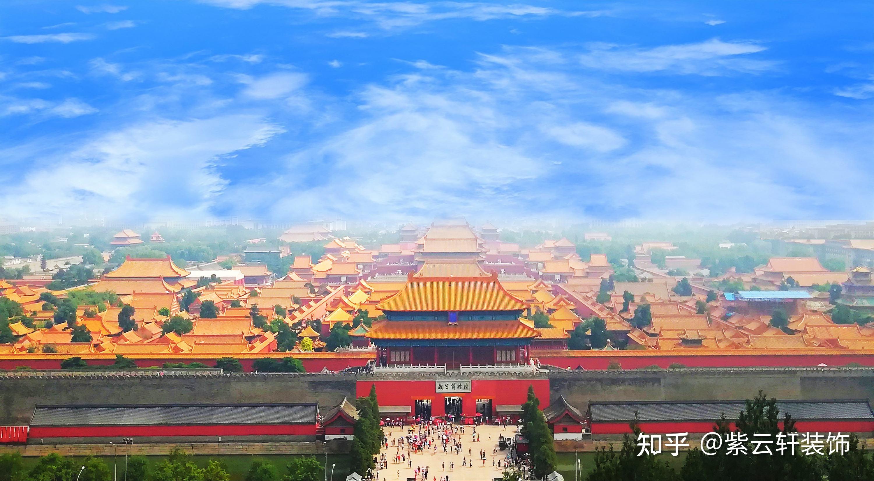 中国宫殿建筑以北京的故宫为代表