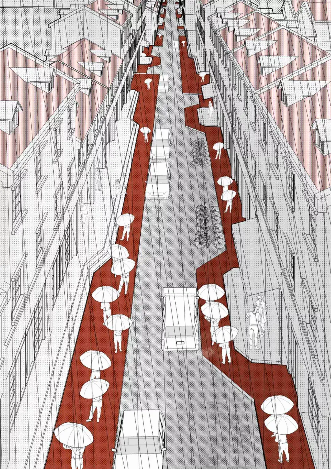 教程插画风建筑效果图