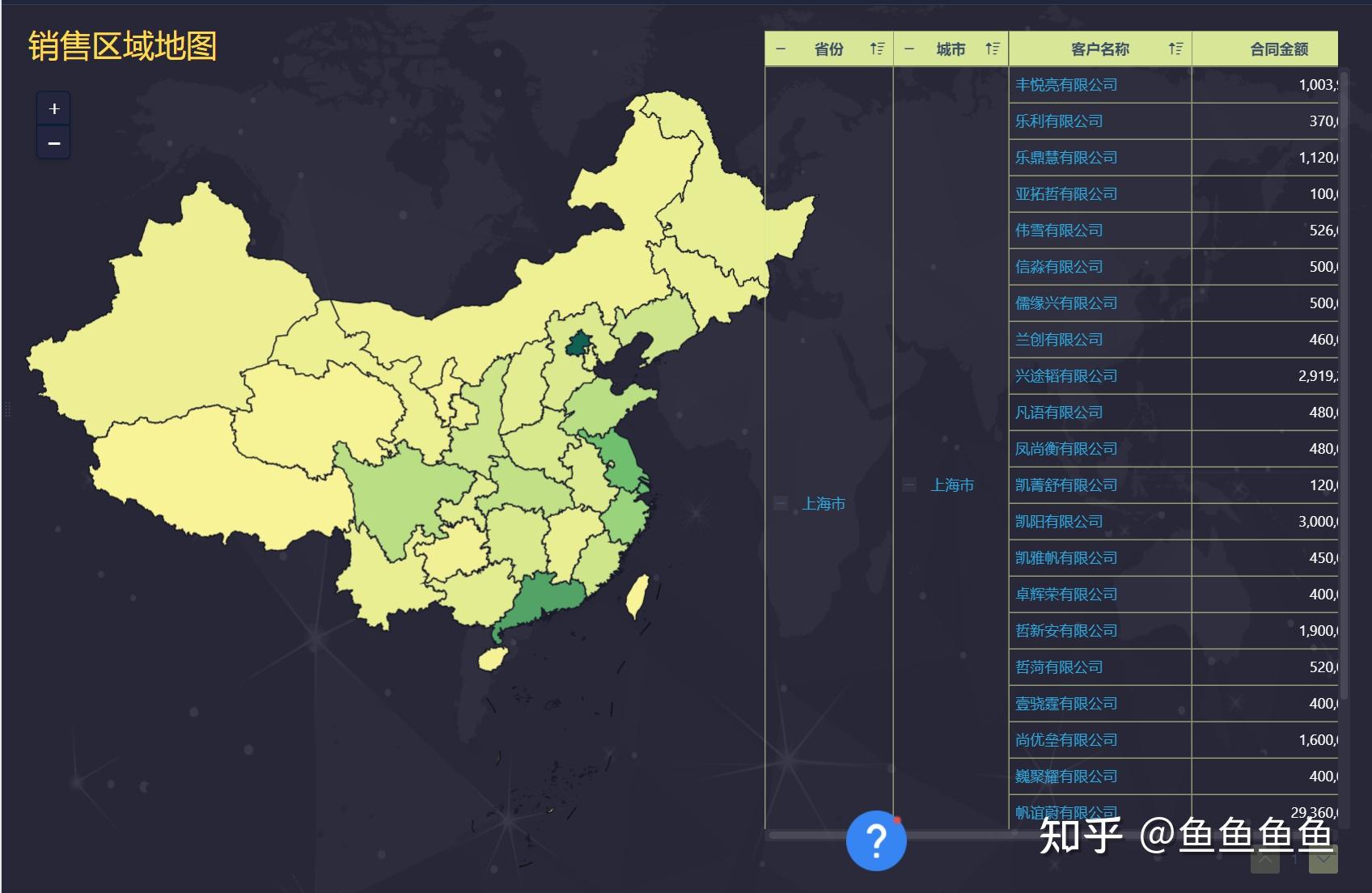 帆软数据可视化:BI区域地图制作 - 知乎