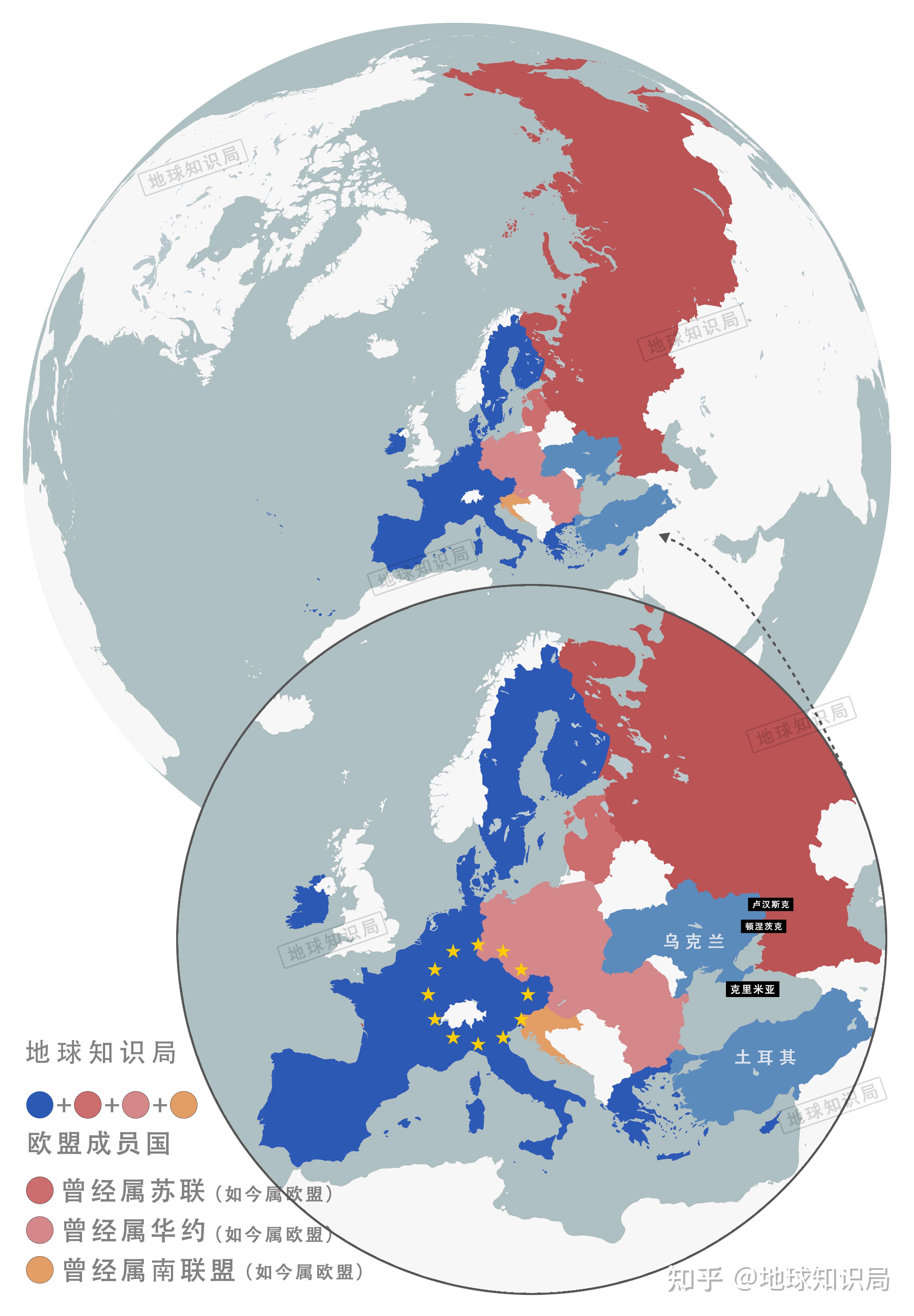 为欧盟释放出一大批优质成员国▼苏东和南联盟阵营的瓦解今日欧盟的
