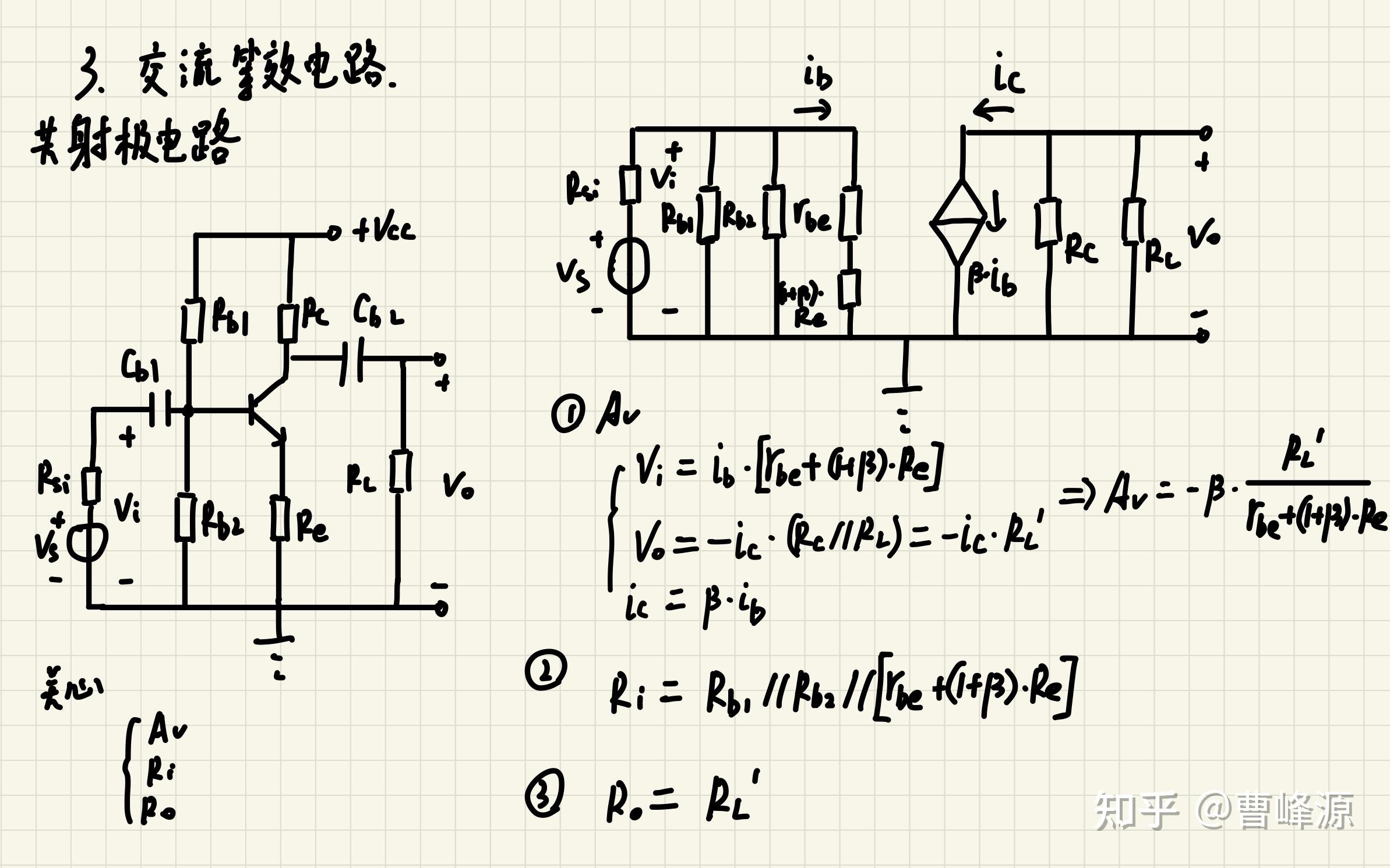 【模电】常见电路参数计算 - 知乎