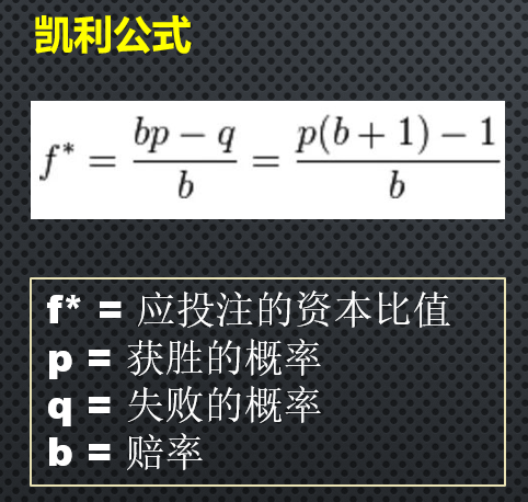 凯利公式是什么意思