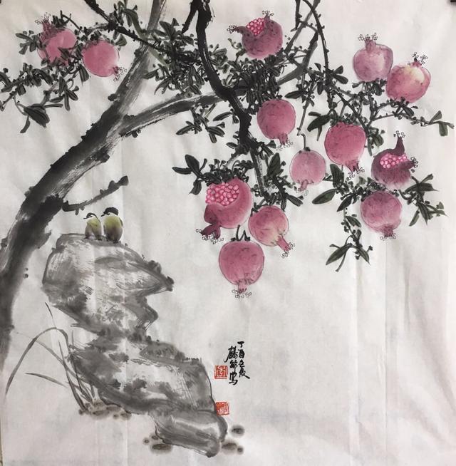 画家李鹤龄花鸟儒雅灵动山川绮丽婉约