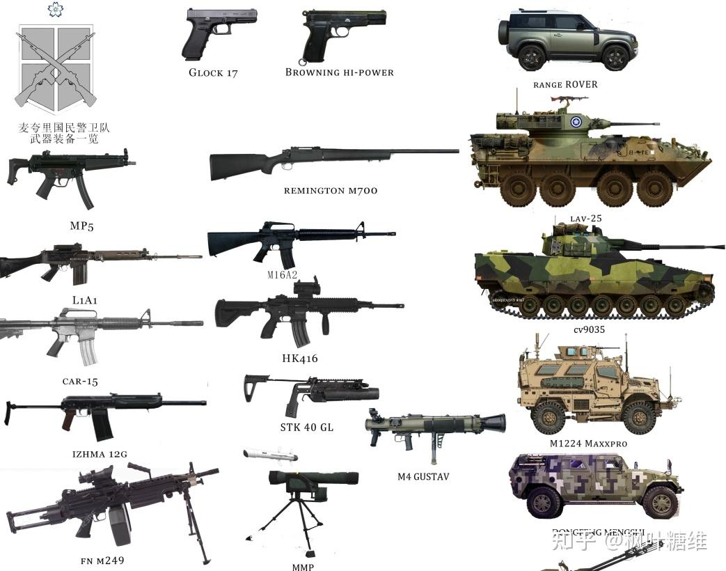 现代武器大全及图解图片