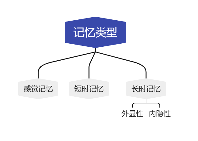 大多数人都认同的观点是,记忆至少可以被分为三大类型:感觉记忆,短时