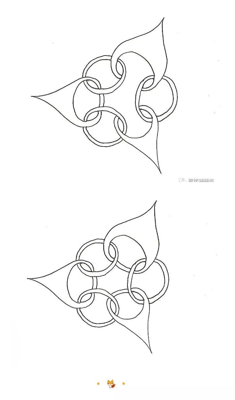 禅绕画基本图样(三十)——套环 - 知乎