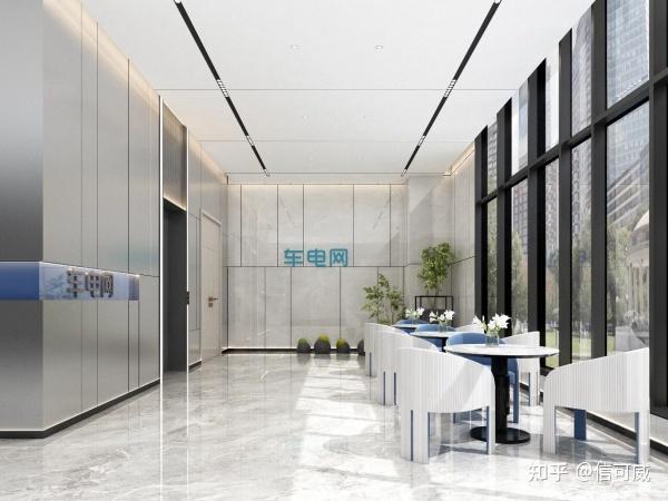 展厅设计以科技蓝为主调,解构新能源展厅的设计美学 - 知乎