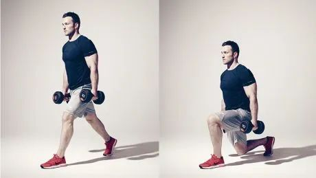 箭步蹲(可徒手)