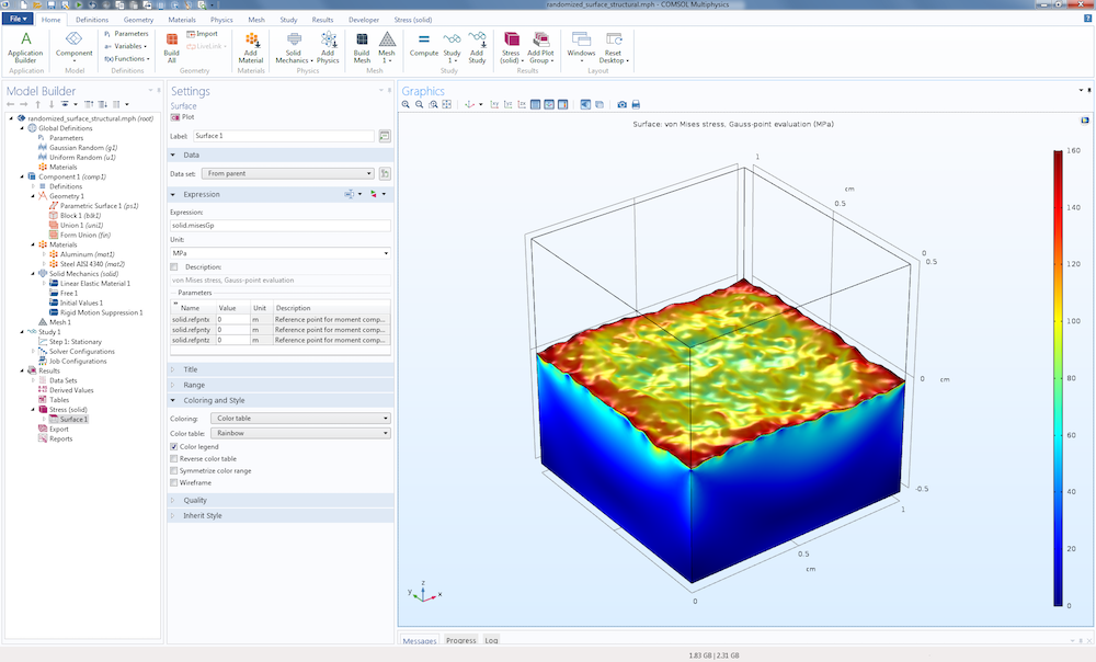 如何在 COMSOL 中生成随机表面 - 知乎