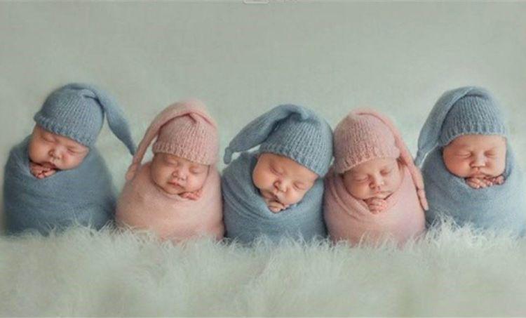 同卵三胞胎图片