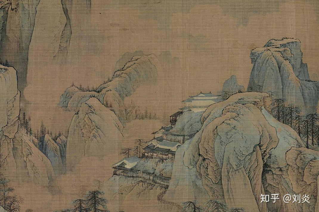 《江山秋色图》中的云烟赵伯驹的弟弟赵伯骕也是画山水的名手.