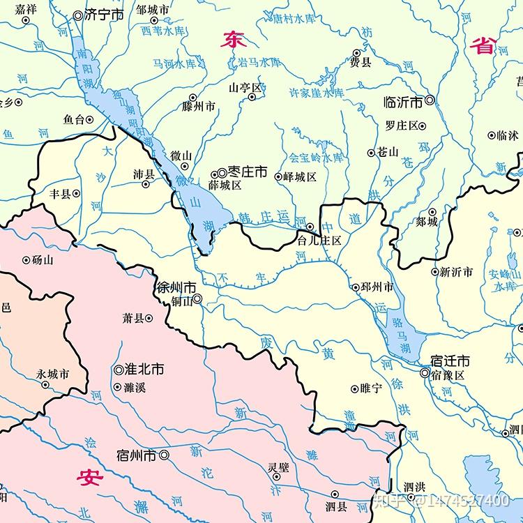 淮河流域地图