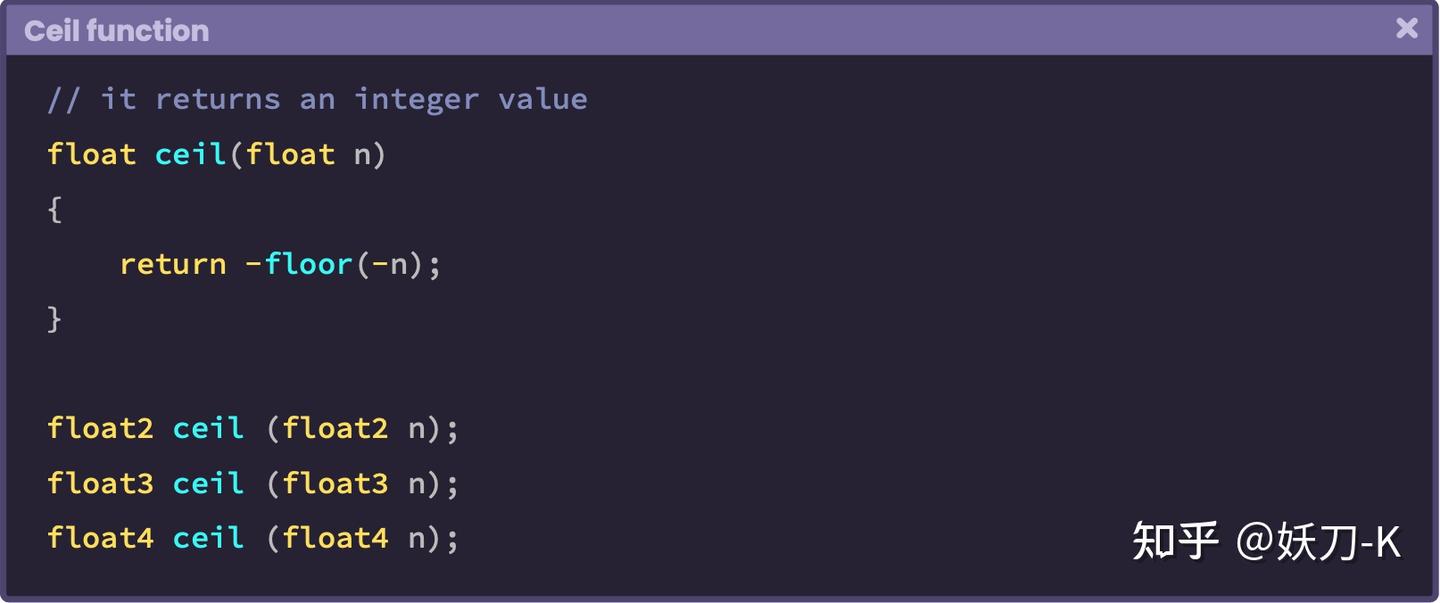 4.0.9. | Ceil function. - 知乎