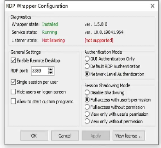 WIN10 RDP Wrapper win10 rdp wrapper
