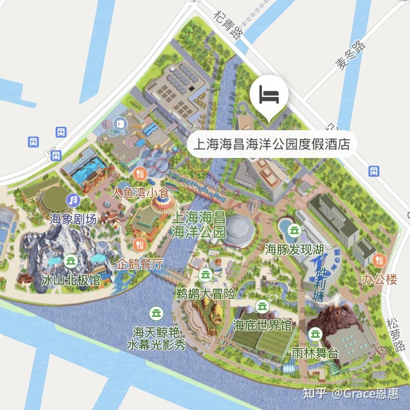 上海海洋水族馆地图图片