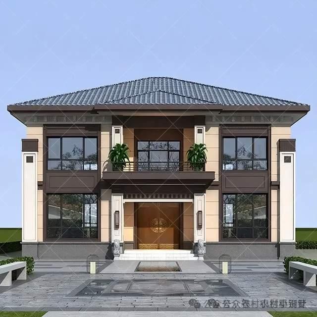 28款二层新中式别墅，清贵典雅，美墅如画新中式农村自建房别墅 - 知乎