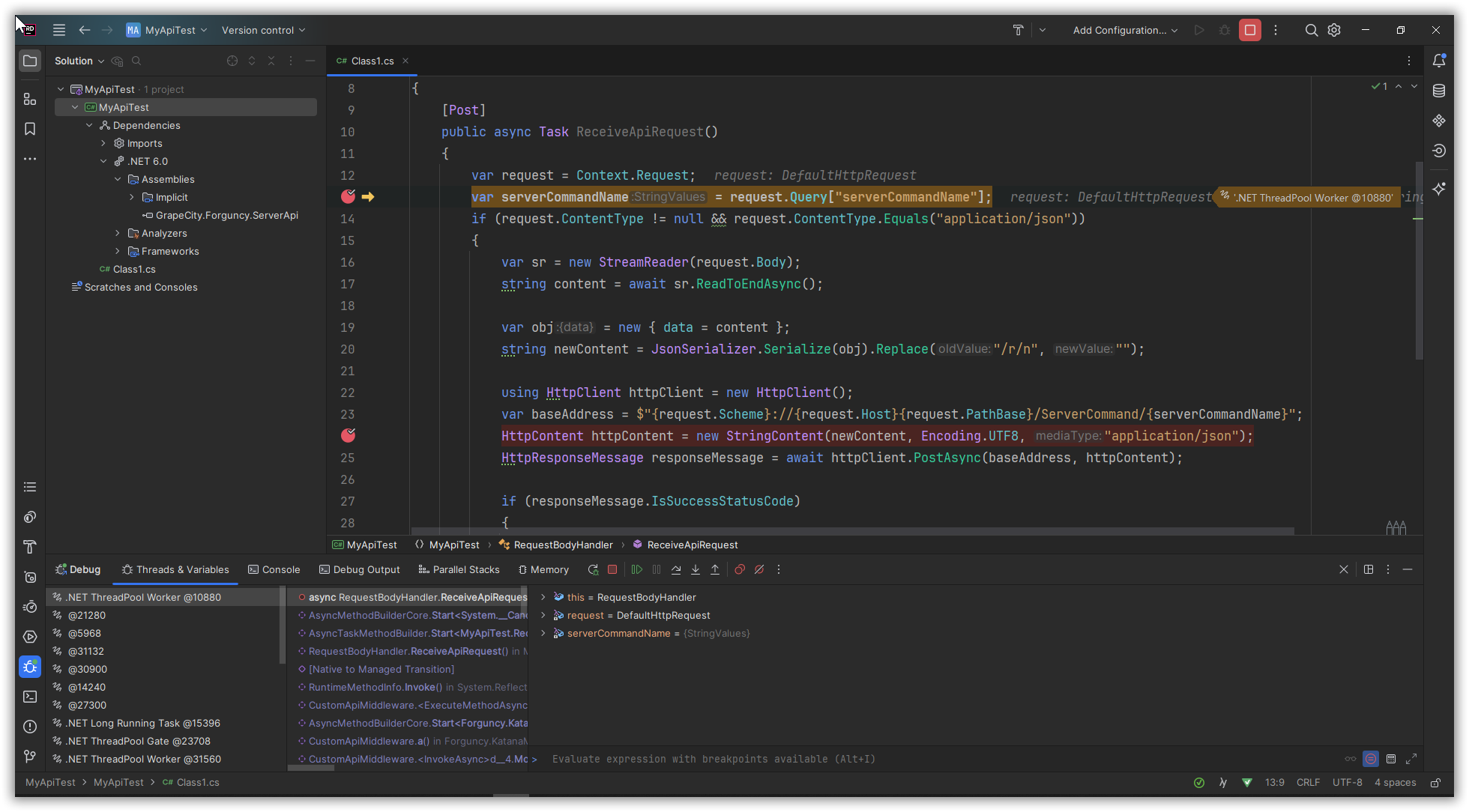 C Web API c web api