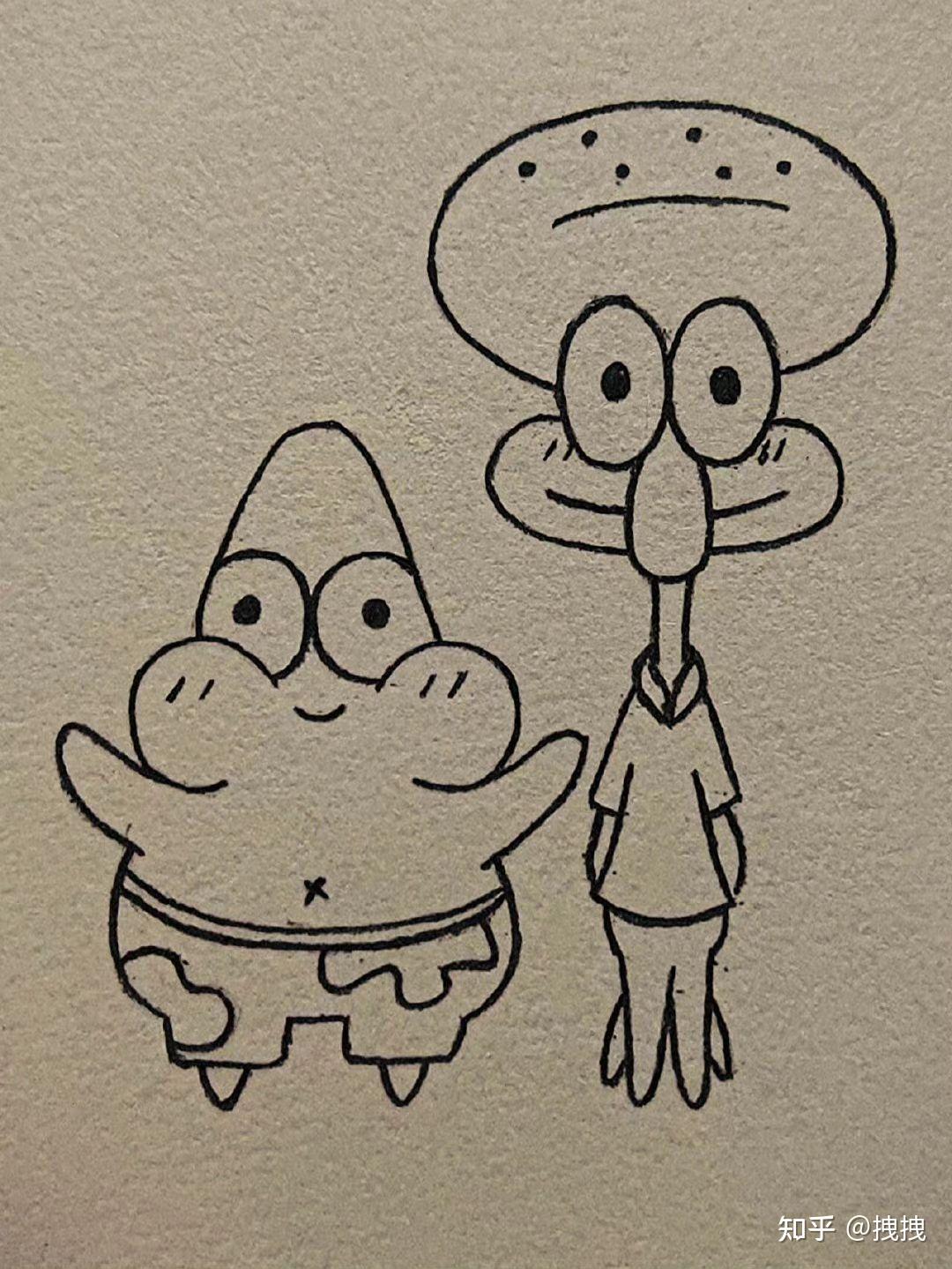 一期海绵宝宝简笔画