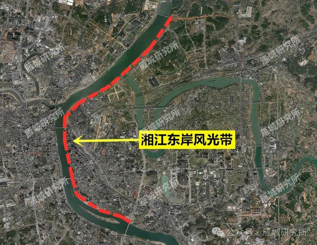 其中湘江东路风光带(北三环——耒河口)属于已建段,本段的规划