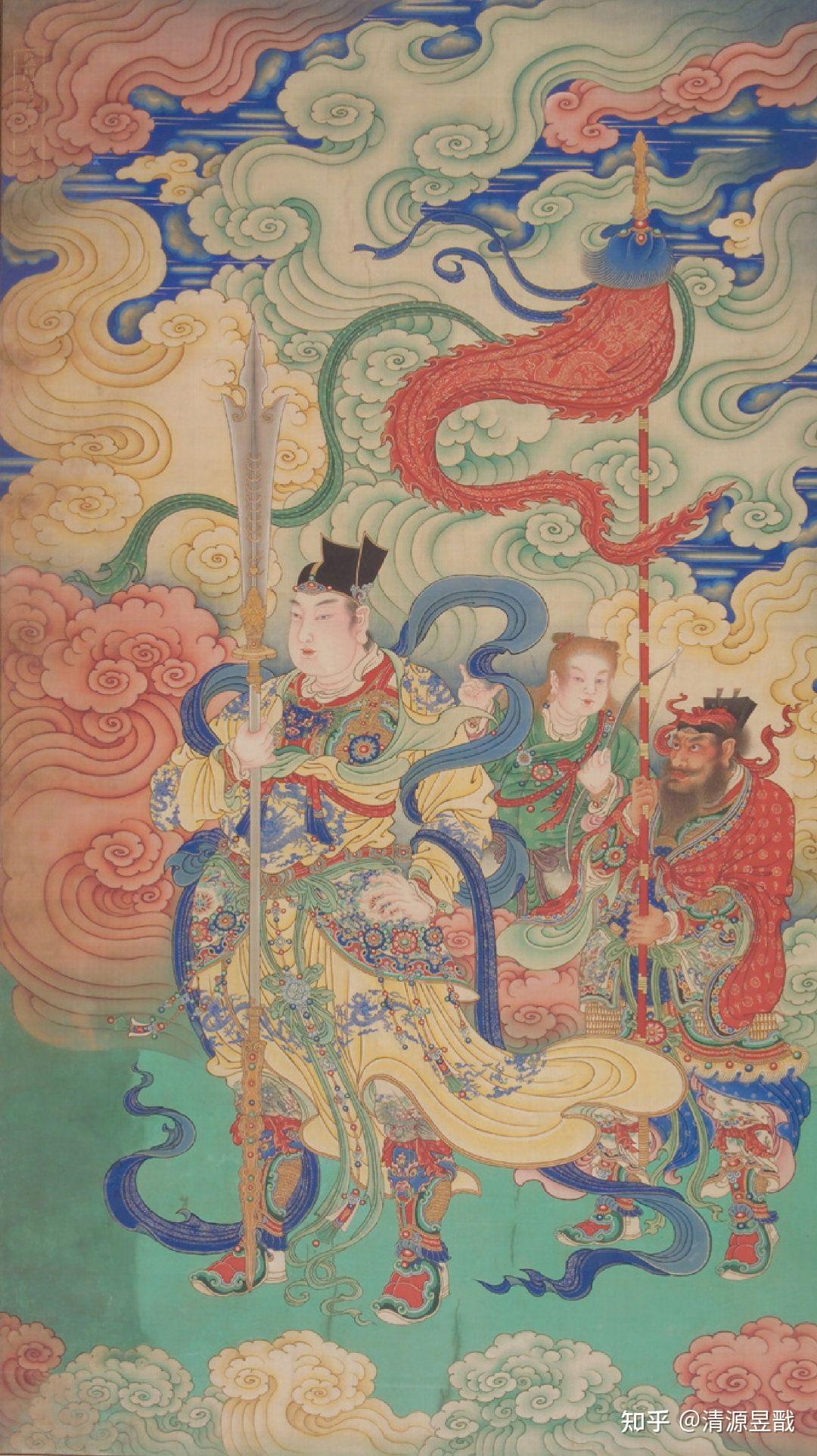 其次, 二 郎 神 虽有三个版本(官方儒家的李冰次子李二郎,道教的赵