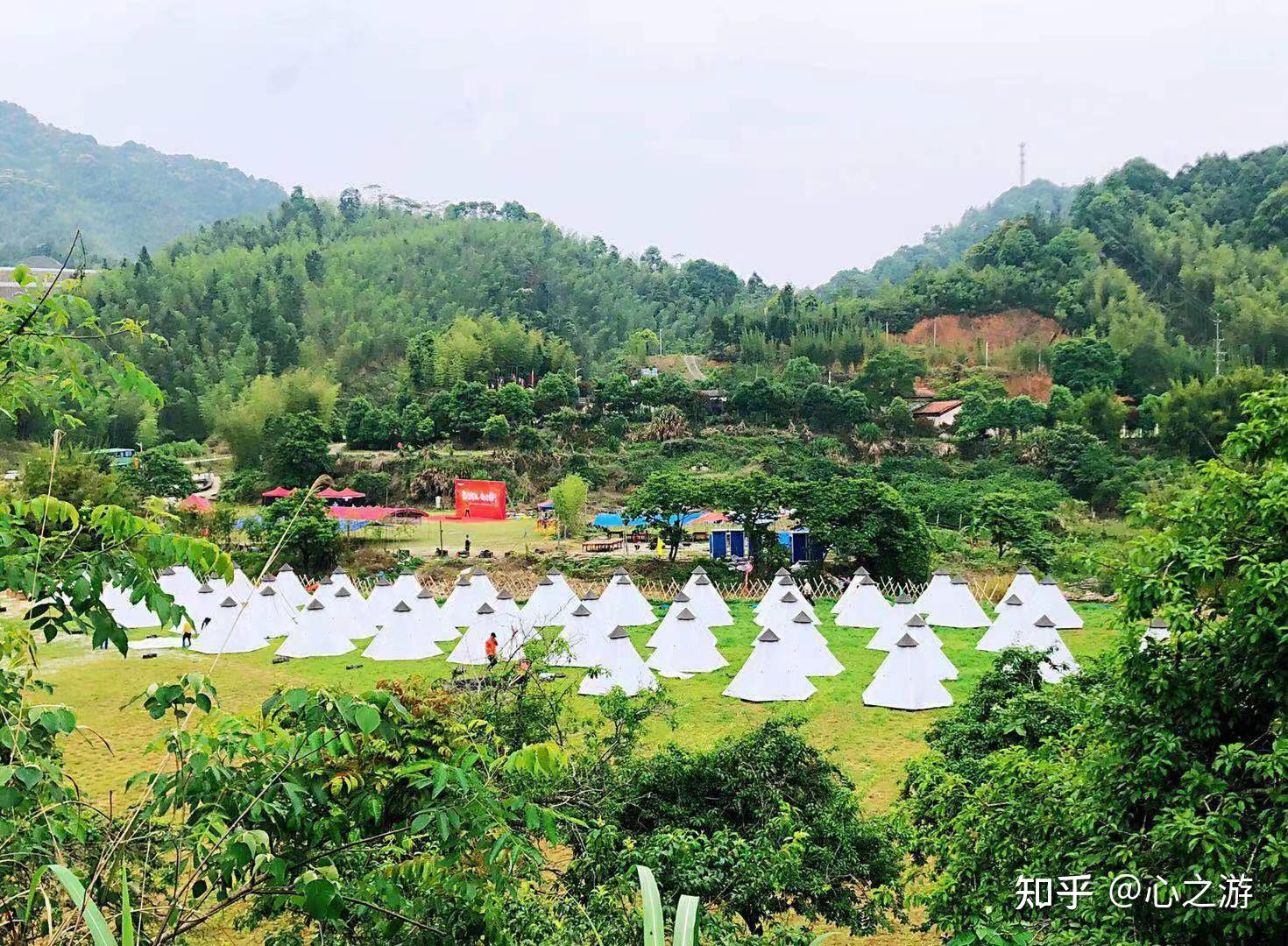 广州郊外露营好去处精选推荐从化良口镇大山深处两个特色营地一个山头