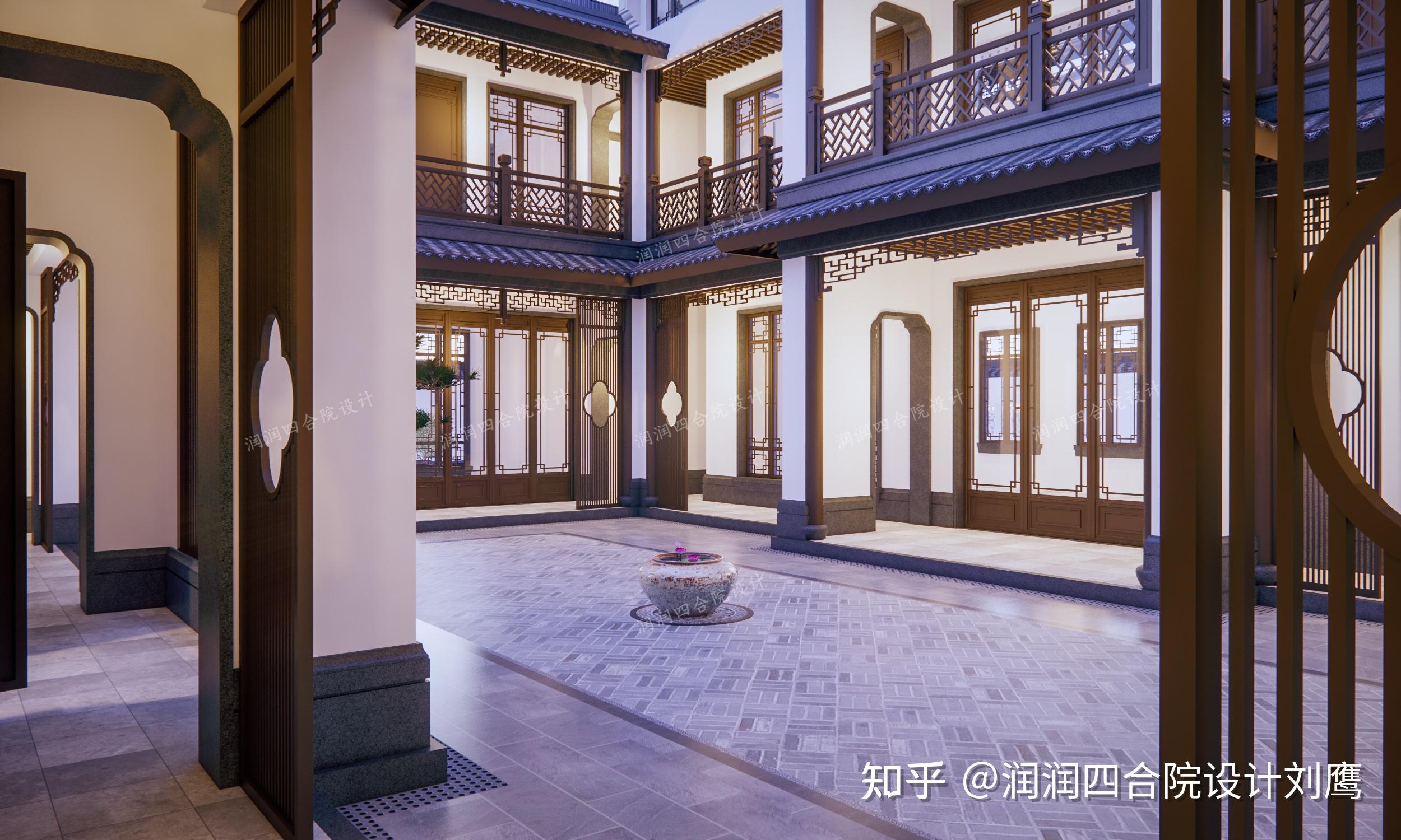 润润四合院设计刘鹰:四川两层苏式四合院祖宅25×18.5,游花园,享田园生活 - 知乎