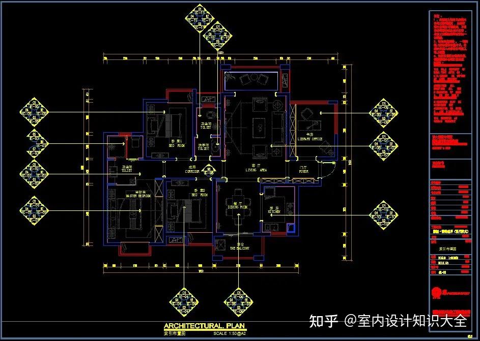 一套完整规范的室内装修施工图与效果图分享【全套】 - 知乎
