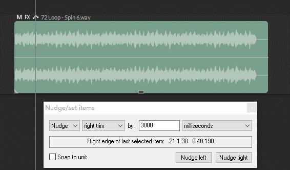 以毫秒为单位做精准的控制--REAPER 