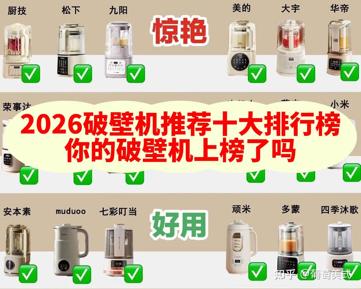 十款高性价比细腻破壁机该怎么挑?全食品接触材质破壁机推荐