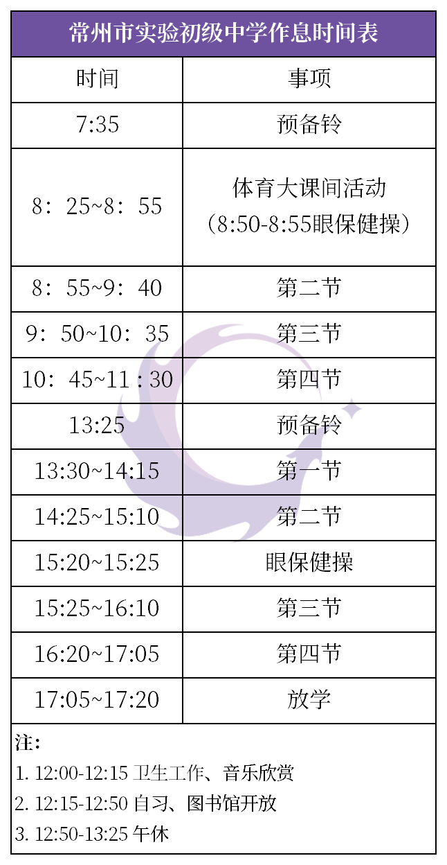 常州市各初中作息時間表大彙總,最早六點就要起床! - 知乎