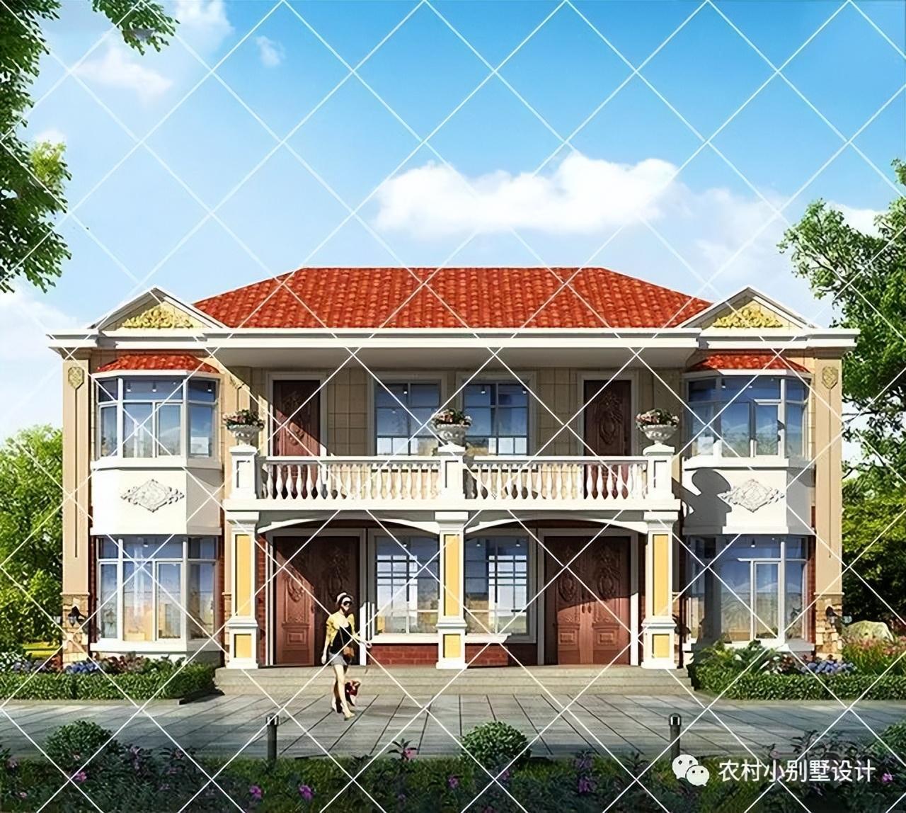 共建二层双拼别墅,二层农村小别墅自建房,农村兄弟双拼自建房 - 知乎