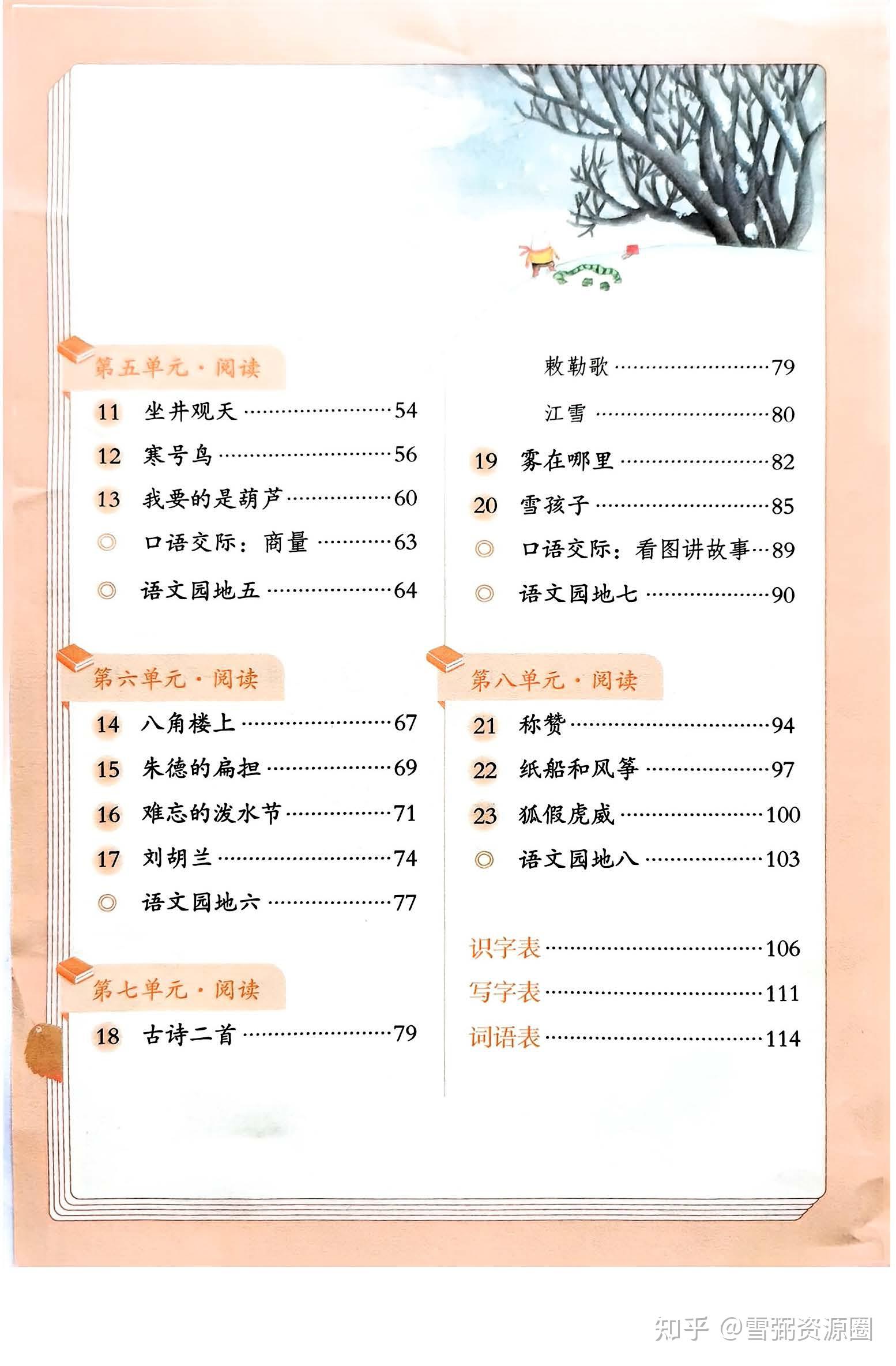 2025年秋学期人教部编版二年级上册语文电子课本（新教材）免费下载_小学王老师