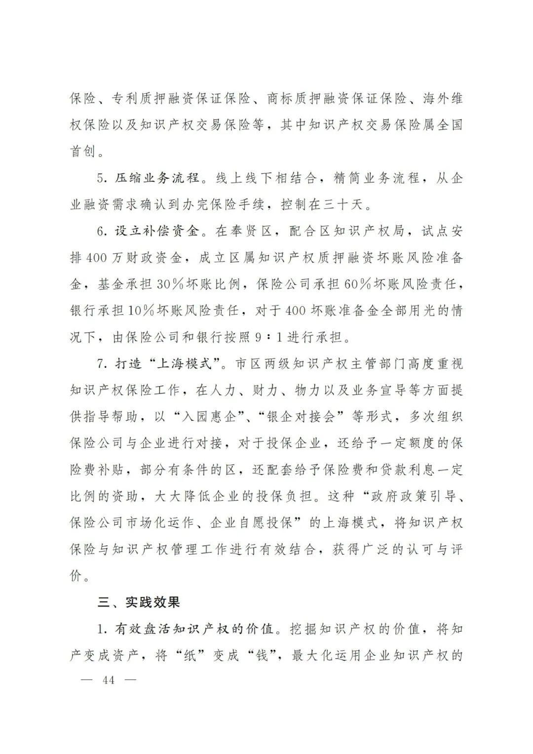 2021年上海知识产权质押融资工作十大典型案例