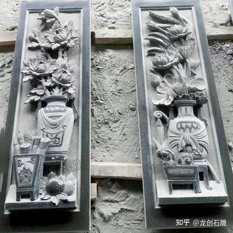 梅兰竹菊石材浮雕壁画介绍及欣赏