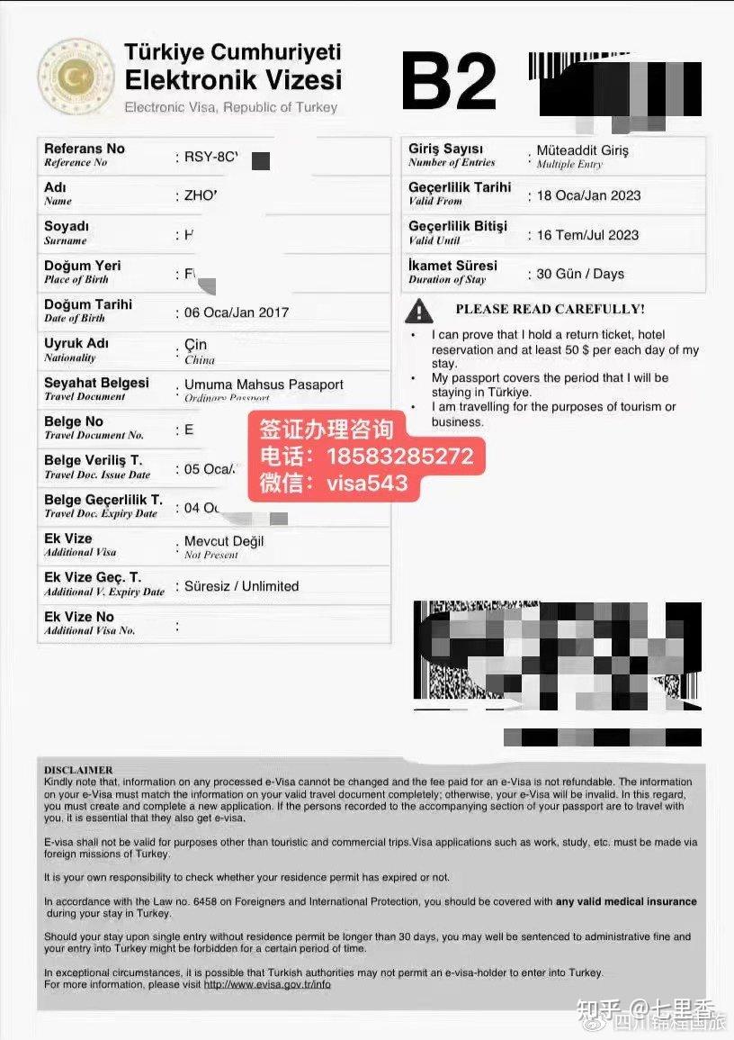 2023年11月土耳其電子簽證申請攻略